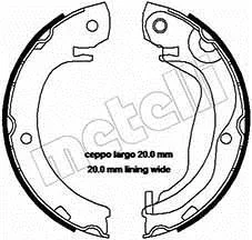 Колодки ручника Toyota Corolla 01-09/Verso 09-18 (180x32) METELLI Metelli 53-0453