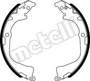 Колодки гальмівні (задні) Fiat Toro 1.3-2.4 16-/VW Amarok 2.0 TDI 10- (барабанні) (295x57) METELLI Metelli 53-0529 (фото 1)