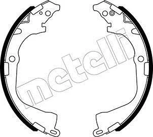 Колодки гальмівні (задні) Fiat Toro 1.3-2.4 16-/VW Amarok 2.0 TDI 10- (барабанні) (295x57) METELLI Metelli 53-0529