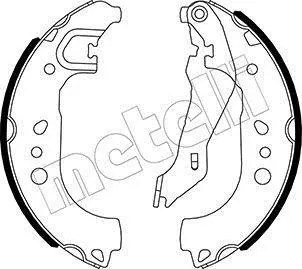 Колодки гальмівні (задні) Seat Toledo/Skoda Rapid/Roomster 1.0/1.2/1.4 TSI/1.6 TDI 06-15 (барабанні) (228.6x32) METELLI Metelli 53-0537 (фото 1)