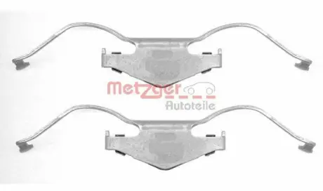 Монтажний к-кт гальмівних колодок METZGER 109-1297