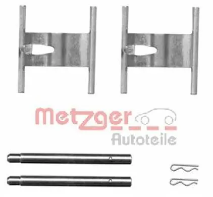 Монтажний к-кт гальмівних колодок METZGER 109-1660 (фото 1)