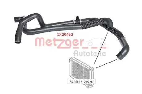 Патрубок системи охолодження гумовий METZGER 2420462