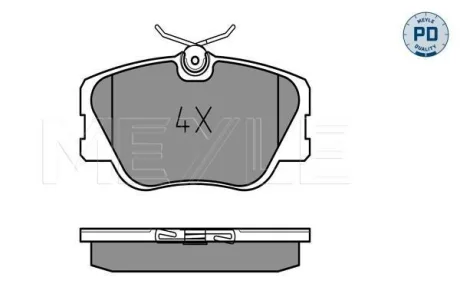 Колодки гальмівні (передні) MB (W124/W201) 84-98 MEYLE 025 209 4119/PD