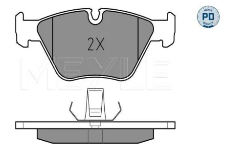 Колодки гальмівні (передні) BMW 5 (E39) 95- MEYLE 025 216 7720/PD
