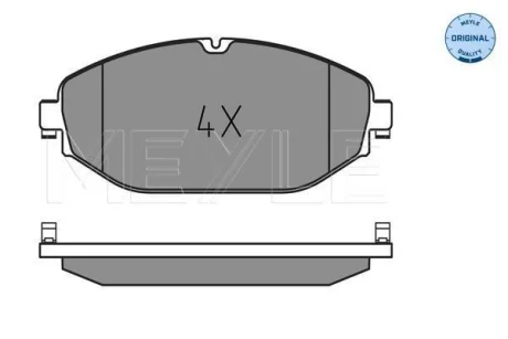 Колодки гальмівні (передні) MB C-class (W205/S205/C205)/E-class (W213/S213/C238) 13- MEYLE 025 220 7619