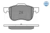 Колодки гальмівні (передні) Volvo S60 00-10/S70 97-00/S80 98-06/V70 95-06/XC70 Cross Country 00-07 MEYLE 025 230 7318 (фото 2)