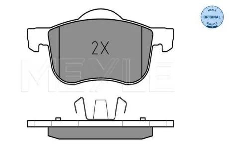 Колодки гальмівні (передні) Volvo S60 00-10/S70 97-00/S80 98-06/V70 95-06/XC70 Cross Country 00-07 MEYLE 025 230 7318