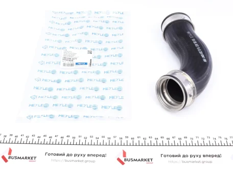 Патрубок інтеркулера (нижній) (L) Audi A3/Skoda Octavia/SuperB/VW Golf/Jetta/Passat 2.0D 03- (ззаду) MEYLE 100 036 0072