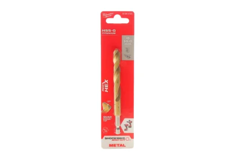 Свердло HSS-Tin Ø610 мм х 120мм Shockwave HSS-G TiN Red Hex MILWAUKEE 48894723