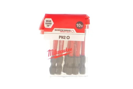 Біта SHOCKWAVE 1/4" PH/PH2 x 50mm 10 од. MILWAUKEE 4932430855