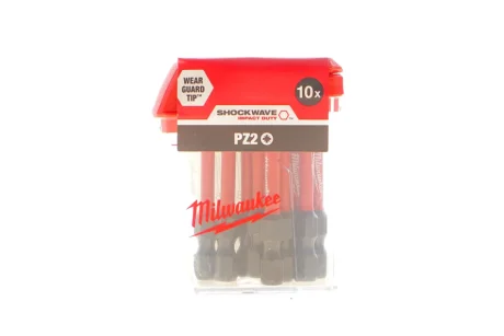 Біта SHOCKWAVE 1/4" PZ2 x 50mm 10 од. MILWAUKEE 4932430866