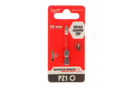 Біта SHOCKWAVE 1/4" PZ1 x 50mm MILWAUKEE 4932471566