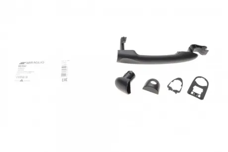 Ручка дверей (передніх/ззовні) Renault Clio/Megane/Scenic 09- (чорна) MIRAGLIO 80/862