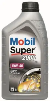 ОЛІЯ 1L 10W40 Моторне напівсинтетичне SUPER 2000 X1 MOBIL 150562