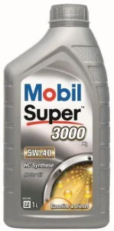 МАСЛО 1L 5W-40 МОТОРНОЕ СИНТЕТИЧЕСКОЕ SUPER 3000 X1 1L MOBIL 150564