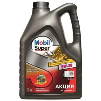 Олива моторна Mobil 3000 X1 Formula FE 5W-30 5 л Mobil MOBIL 156155