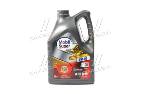 Моторна олива Mobil Super 3000 XE / 5W30 / 5л. / MOBIL 156156