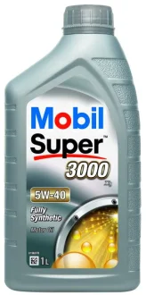 МАСЛО 1L 5W-40 МОТОРНОЕ СИНТЕТИЧЕСКОЕ SUPER 3000 X1 1L MOBIL M-SUP-3000X1-5W40-1L