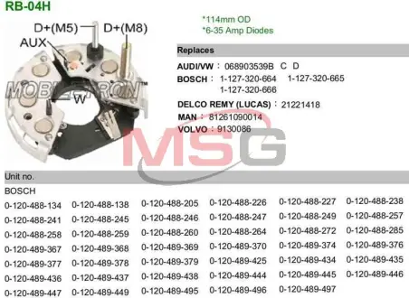 Діодний міст IBR311 MOBILETRON RB04H