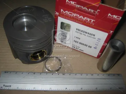 Поршень без кілець VAG 79,51 1,9TDi ARL/ASZ/AVF/AWX/AXB/AXC/BLT/BRR/BRC 1-2 цил (вир-во Mopart) MOPART 102-90640 00