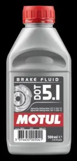 Рідина гальмівна DOT 5.1 Brake Fluid, 0,5л. MOTUL 100950