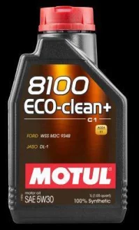 Олива моторна 8100 Eco-clean+ 5W-30 1л MOTUL 101580