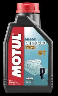 Олива моторна Outboard Tech 2T, 1 л MOTUL 102789