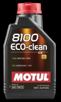 Олива моторна 8100 Eco-Clean 0W-30, 1л. MOTUL 102888