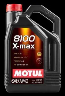 Олива моторна 8100 X-max 0W-40, 5л. MOTUL 104533