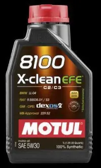 Олива моторна 5W30 X-clean EFE 8100 (1L) MOTUL 107210