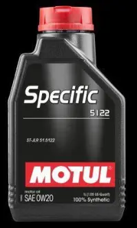 Моторна олива Specific 5122 0W-20, 1л. MOTUL 107304