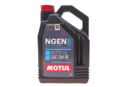 Олива моторна Motul Hybrid 0W-16, 4л. Motul MOTUL 333207