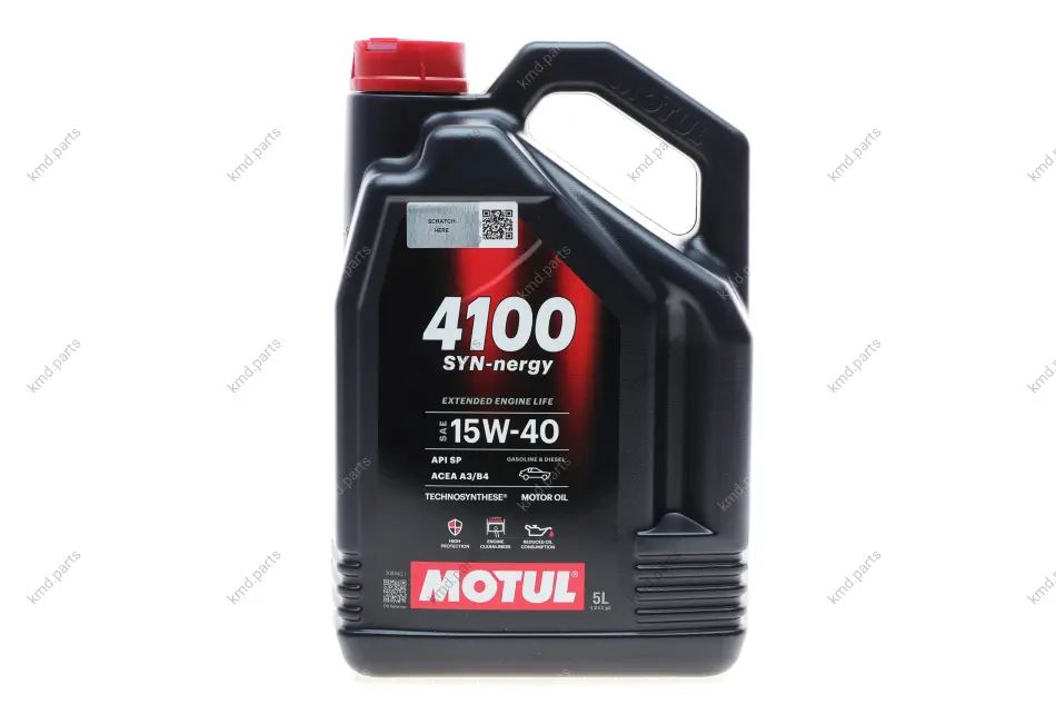Олива 15W40 4100 Syn-nergy (5L) (API SP) (ACEA A3/B4) (113158) MOTUL 386506 (фото 1)
