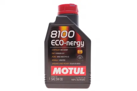 Олива 5W30 ECO-nergy 8100 (1L) (WSS M2C 913D/RN0700/STJLR.03.5003) (102782) MOTUL 812301