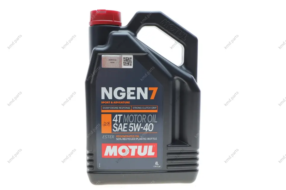 Масло 5W40 NGEN 7 4T (4L) (API SP/JASO MA2) (111827) MOTUL 839541 (фото 1)