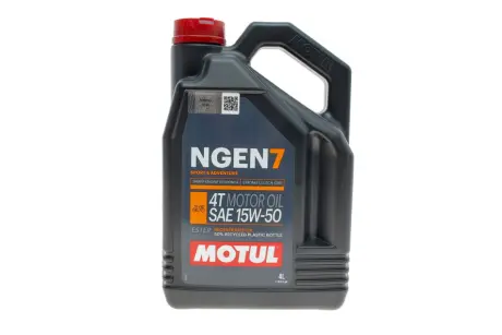 Масло 15W50 NGEN 7 4T (4L) (API SP/JASO MA2) (111825) MOTUL 839841