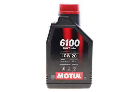 Олива 0W20 6100 Save-lite (1L) (PERFORMANCE SP/ILSAC GF-6A) (113135) MOTUL 842011