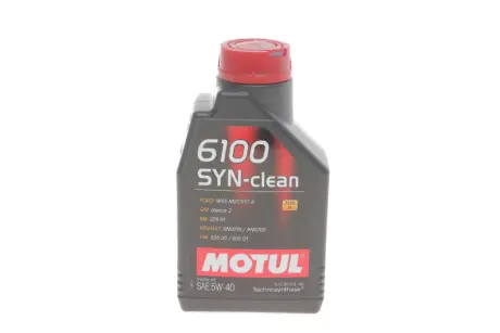 Олива моторна 6100 Syn-Clean 5W-40, 1 л MOTUL 854211