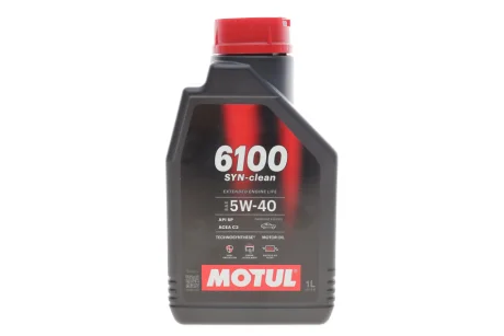 Олива 5W40 6100 Syn-clean (1L) (ACEA C3/API PERFORMANCE SP) (113114) MOTUL 854311