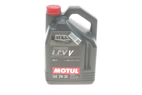 Олива моторна Motul Power LCV V 5W-30, 5л C3 Motul MOTUL 874251