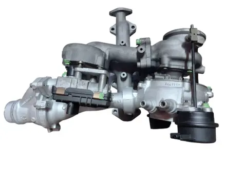 Турбіна Bi-Turbo у зборі відновлена LAND ROVER Rover Sport 13-22, Range Rover Evoque 11-19, Discovery Sport 14-, Range Rover Velar 17-, Discovery V 17-; JAGUAR F-Pace 16-, E-Pace 17-, XE 15-, XF 15- MSG 10009700131