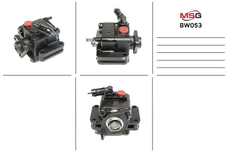 Насос ГУР новий BMW 1 E81-88 04-11, BMW X3 E83 04-10, BMW 3 E90-93 05-12 MSG BW053