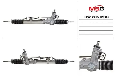 Рульова рейка з ГУР нова BMW 3 E46 99-05 MSG BW205