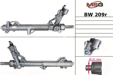 Рульова рейка з ГУР відновлена BMW 7 E65-68 01-08 MSG BW209R