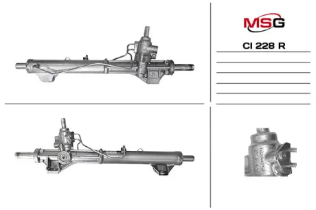 Рульова рейка з ГУР відновлена Fiat Scudo 07-16, Peugeot Expert 07-16, Citroen Jumpy 07-16 MSG CI228R