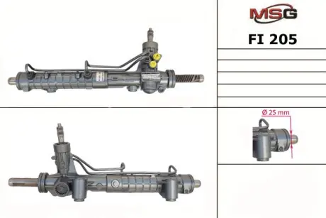 Рульова рейка з ГУР нова Fiat Doblo 00-09 MSG FI205