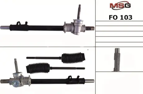 Рульова рейка без ГУР нова Ford Escort 86-90, Ford Escort 80-86 MSG FO103