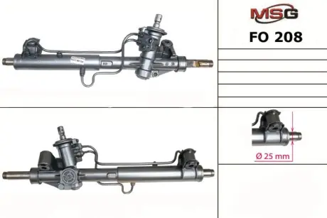 Рульова рейка з ГУР нова Ford Connect 02-13, Ford Focus I 98-04 MSG FO208