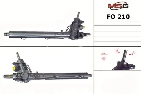 Рульова рейка з ГУР нова VW Sharan 95-10, Ford Galaxy 94-06, SEAT Alhambra 96-10 MSG FO210